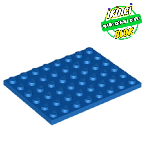 LEGO® Plate 6 x 8 Mavi Sıfır