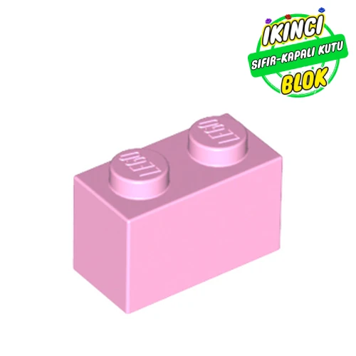 LEGO® Brick 1 x 2 Parlak Pembe Sıfır