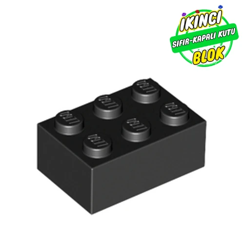 LEGO® 2 x 3 Tuğla Siyah Sıfır