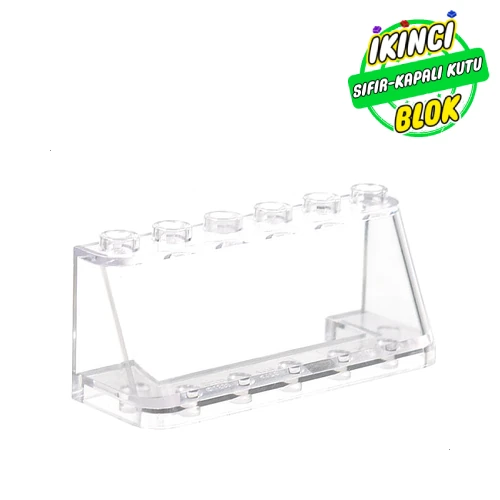 LEGO® 2 x 6 x 2 Ön Cam Şeffaf Sıfır