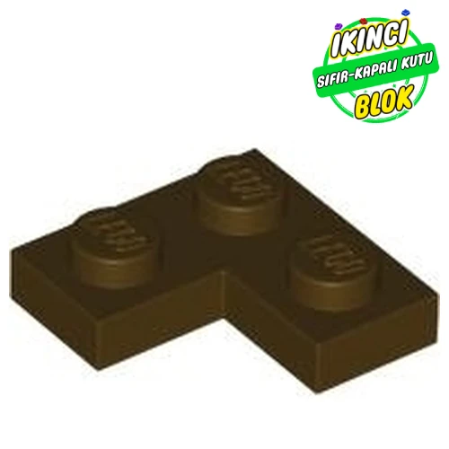LEGO® Plate 2 x 2 Corner Koyu Kahverengi Sıfır