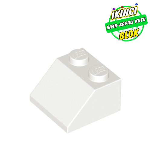 LEGO® 2 x 2 45 Derece Eğimli Parça Beyaz Sıfır