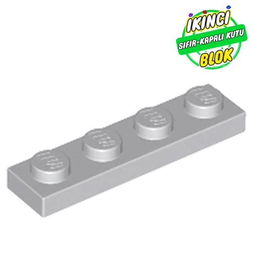 LEGO® Plate 1 x 4 Açık Mavimsi Gri Sıfır