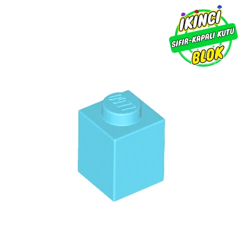 LEGO® Brick 1 x 1 Orta Azur Sıfır