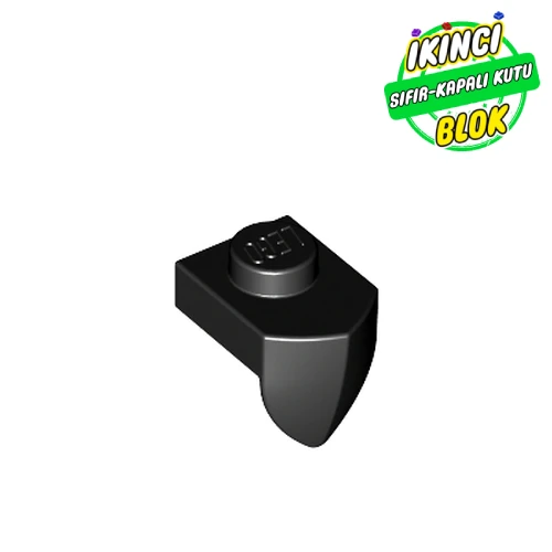 LEGO® Plate Special 1 x 1 with Vertical Tooth Siyah Sıfır