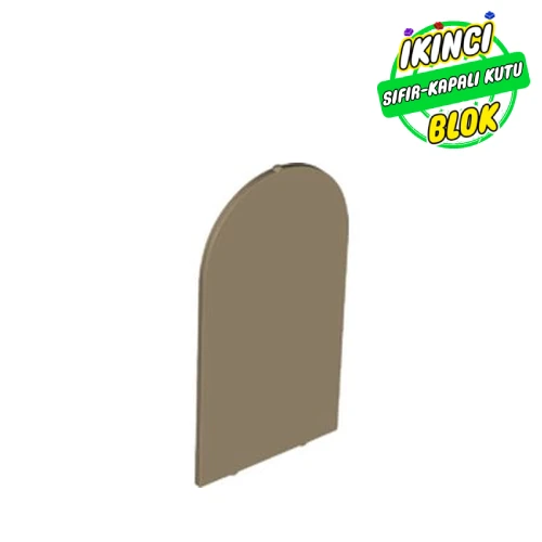 LEGO® Glass for Frame 1 x 6 x 7 with Bow Koyu Bej Sıfır