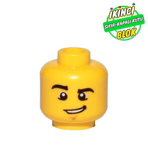 LEGO® Bir Kaşı Havada Minifigür Kafası Sarı Sıfır