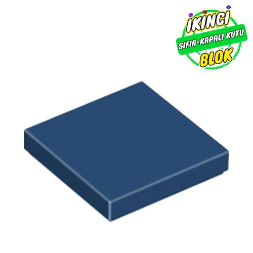 LEGO® Tile 2 x 2 with Groove Koyu Mavi Sıfır