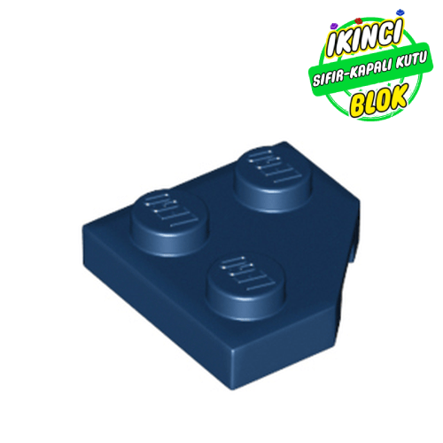 LEGO® 2 x 2 Kesik Kenarlı Plaka Koyu Mavi Sıfır
