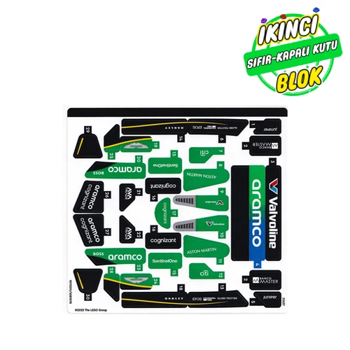 LEGO® Sticker Sheet for Set 77245-1 Renk Yok / Herhangi Bir Renk Sıfır