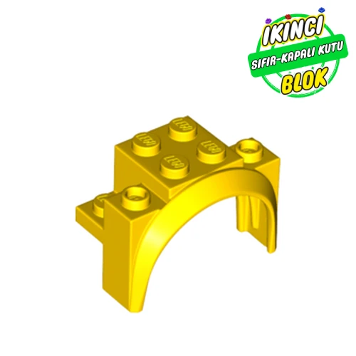 LEGO® Wheel Arch, Mudguard 4 x 2 1/2 x 2 1/3 Sarı Sıfır