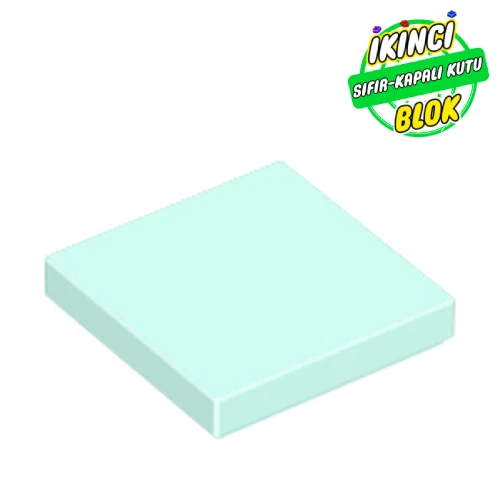 LEGO® Tile 2 x 2 with Groove Açık Akuamarin Sıfır