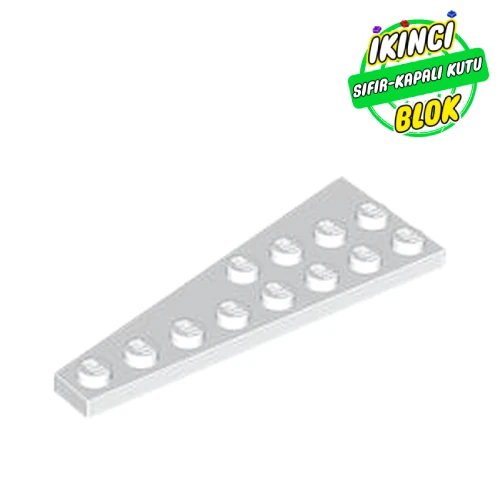 LEGO® Wedge Plate 8 x 3, 8° Right Beyaz Sıfır