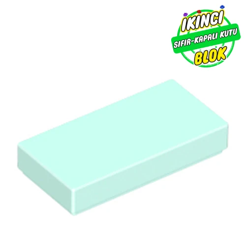 LEGO® Tile 1 x 2 with Groove Açık Akuamarin Sıfır