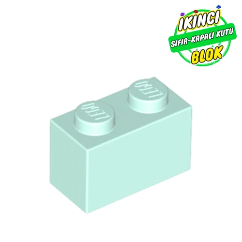 LEGO® Brick 1 x 2 Açık Akuamarin Sıfır