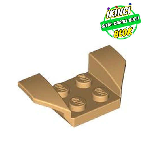LEGO® Mudguard 2 x 4 with 2 x 2 Studs and Flared Wings Sıcak Bej Sıfır