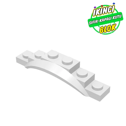 LEGO® Wheel Arch, Mudguard, 1 1/2 x 6 x 1 [Arch Extended] Beyaz Sıfır