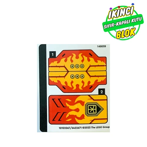 LEGO® Sticker Sheet for Set 71780-1 Renk Yok / Herhangi Bir Renk Sıfır