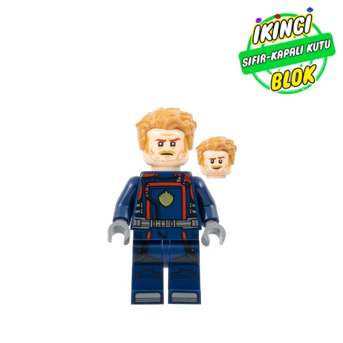 LEGO® Minifigür Star-Lord (Peter Quill), Dark Blue Outfit Sıfır Sh0873