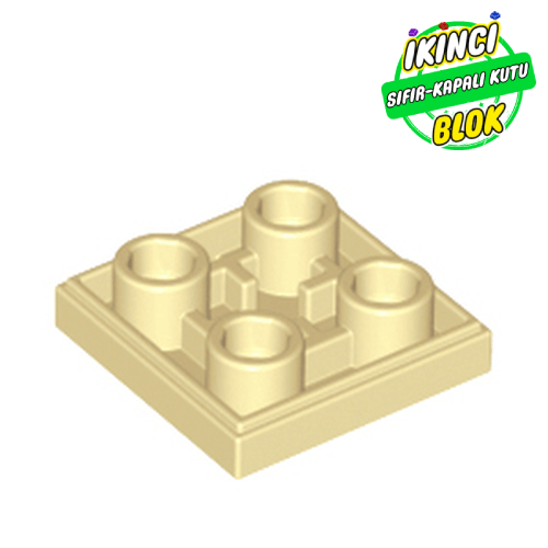 LEGO® 2 x 2 Ters Düz Plaka Bej Sıfır
