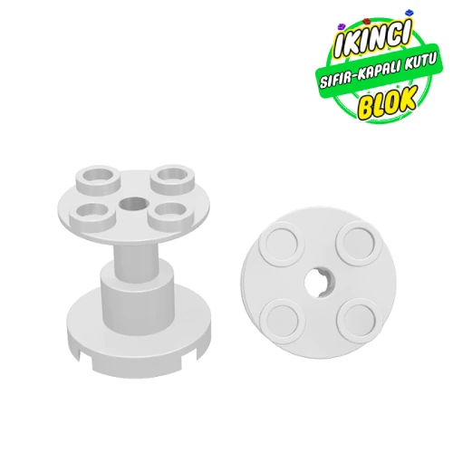 LEGO® 2 x 2 x 2 Stand Ortası Boş Beyaz Sıfır