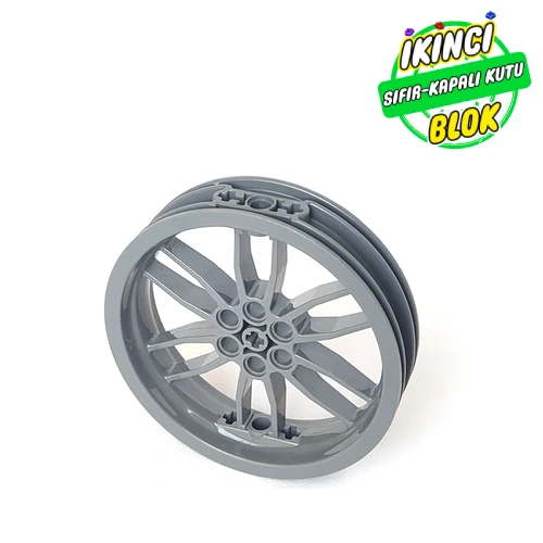LEGO® Wheel 75 x 17 Motorcycle Koyu Mavimsi Gri Sıfır