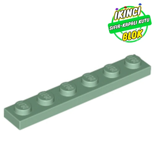 LEGO® Plate 1 x 6 Kum Yeşili Sıfır