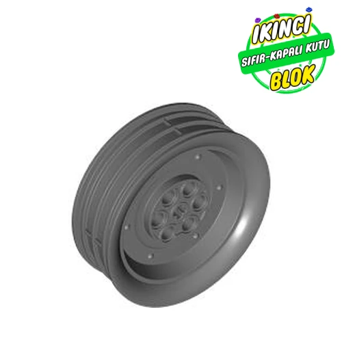 LEGO® Wheel 62.3 x 20.3 Motorcycle [PLAIN] Koyu Mavimsi Gri Sıfır