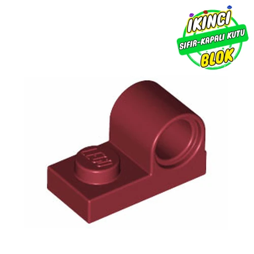 LEGO® Plate Special 1 x 2 with Pin Hole on Top Koyu Kırmızı Sıfır