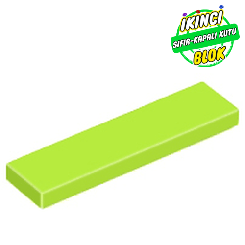 LEGO® 1 x 4 Düz Plaka Limon Yeşili Sıfır