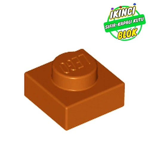 LEGO® Plate 1 x 1 Koyu Turuncu Sıfır
