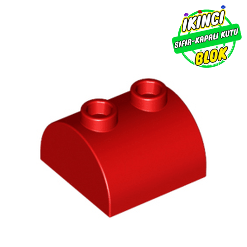 LEGO® 2 x 2 İçi Boş 2 Studlı Eğimli Parça Kırmızı Sıfır
