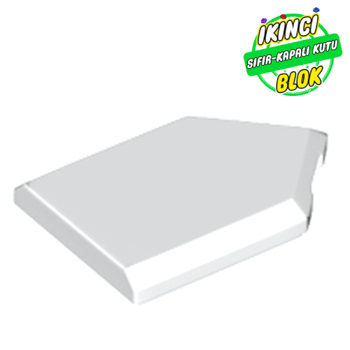 LEGO® 2 x 3 Üçgen Köşe Düz Plaka Beyaz Sıfır
