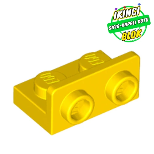 LEGO® 1 x 2 Braket Ters 1 x 2 Bağlantılı Sarı Sıfır