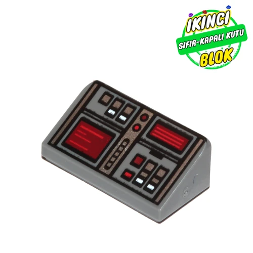 LEGO® 1 x 2 x 2/3 30 Derece Panel Koyu Mavimsi Gri Sıfır