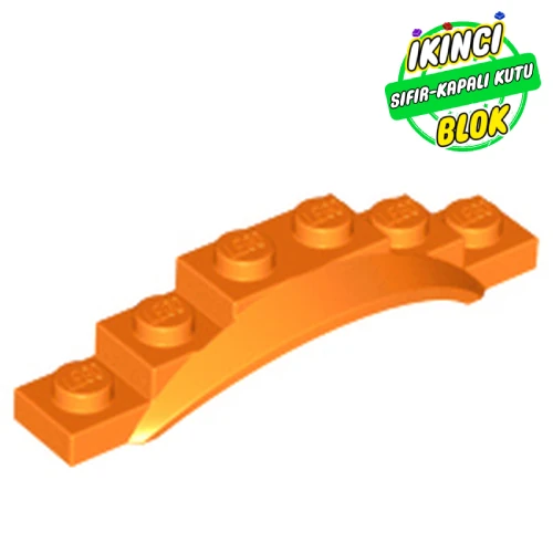 LEGO® Wheel Arch, Mudguard, 1 1/2 x 6 x 1 [Arch Extended] Turuncu Sıfır