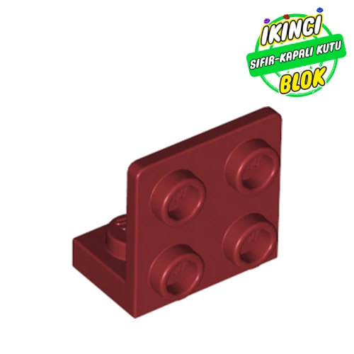 LEGO® Bracket 1 x 2 - 2 x 2 Inverted Koyu Kırmızı Sıfır