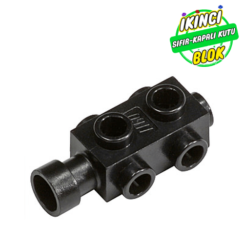 LEGO® 1 x 2 dx 2/3 Yanları Studlı Tuğla Siyah Sıfır