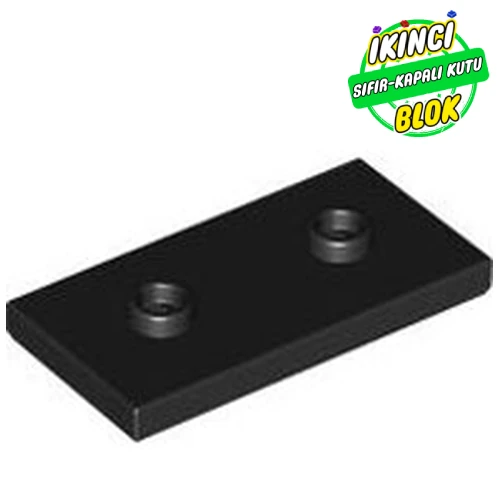LEGO® Plate Special 2 x 4 with Groove and Two Center Studs (Jumper) Siyah Sıfır