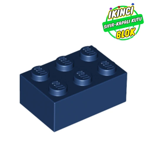 LEGO® Brick 2 x 3 Koyu Mavi Sıfır