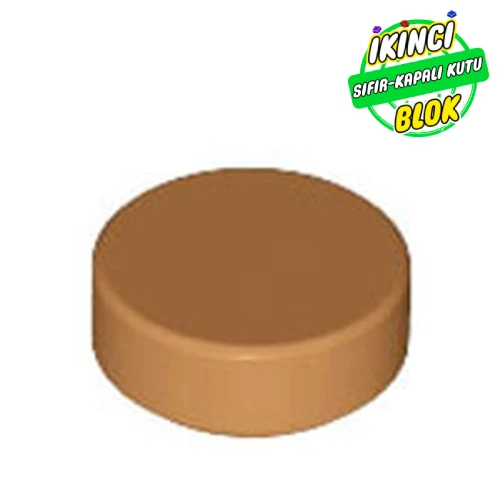 LEGO® Tile Round 1 x 1 Orta Nugat Sıfır