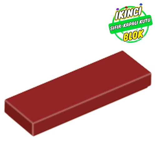 LEGO® Tile 1 x 3 Koyu Kırmızı Sıfır