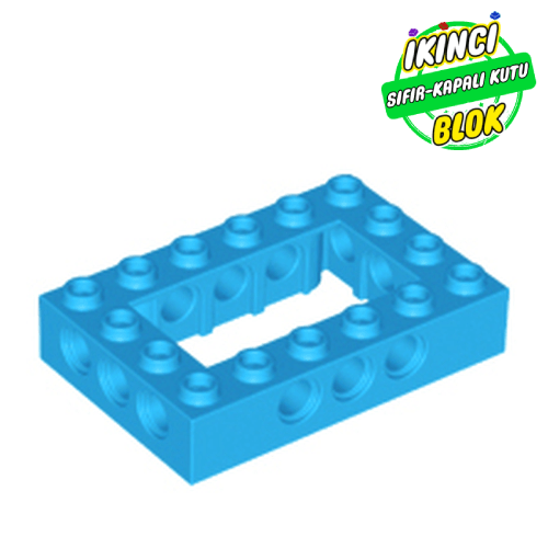 LEGO® 4 x 6 Ortası Açık Technic Tuğla Koyu Azur Sıfır