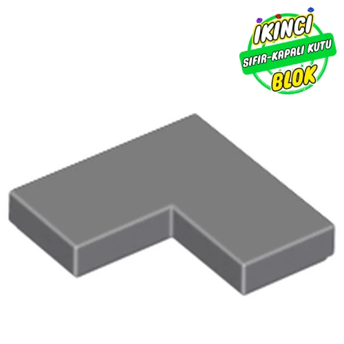 LEGO® Tile 2 x 2 Corner Koyu Mavimsi Gri Sıfır