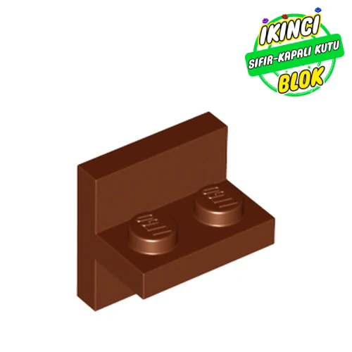 LEGO® 2 x 2 ve 1x2 Merkezli Bağlantı Kızıl Kahverengi Sıfır