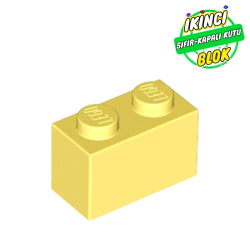 LEGO® Brick 1 x 2 Parlak Açık Sarı Sıfır
