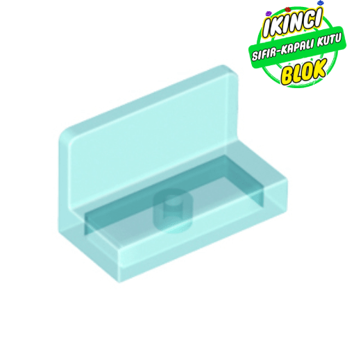 LEGO® 1 x 2 x 1 Köşeleri Kavisli Panel Şeffaf Açık Mavi Sıfır