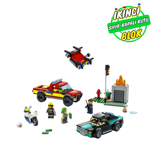 60319 LEGO® Fire Rescue & Police Chase Sıfır Kapalı Kutu