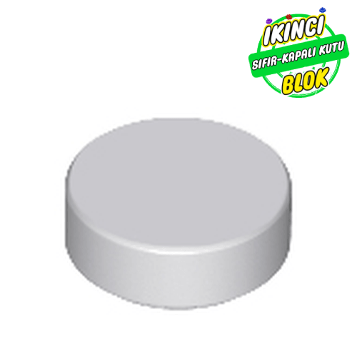 LEGO® 1 x 1 Daire Düz Plaka Açık Mavimsi Gri Sıfır