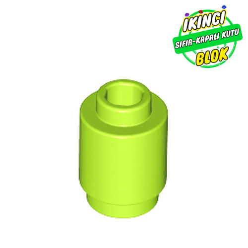 LEGO® 1 x 1 Kavisli Tuğla Limon Yeşili Sıfır